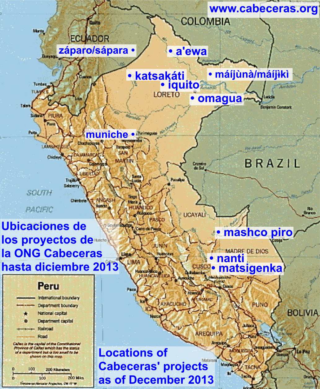 Cabeceras Map 2013